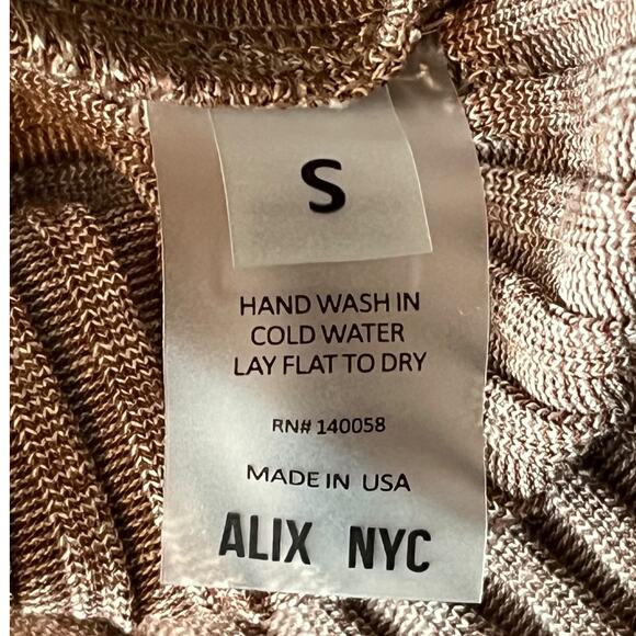 Alix NYC Harper cutout ribbed midi brown Small S - Picture 6 of 7